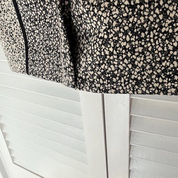 HALSTON HERITAGE 2 DOTTED JACQUARD PENCIL STRETCH SKIRT KHAKI MULTI - Picture 8 of 12